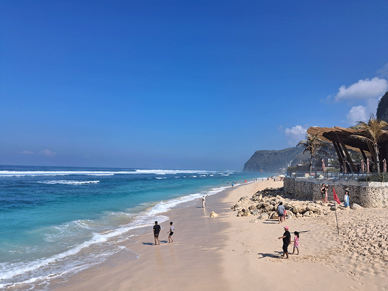 melasti beach bali indonesia